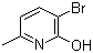 structure of CAS# 374633-33-7, 3-Bromo-2-hydroxy-6-methylpyridine