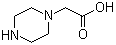 structure of CAS# 37478-58-3, 1-Piperazineacetic acid