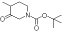structure of CAS# 374794-77-1, 4-甲基-3-氧代-1-哌啶羧酸叔丁酯