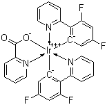 structure of CAS# 376367-93-0, 双(4,6-二氟苯基吡啶-N,C2)吡啶甲酰合铱