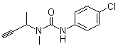 CAS # 3766-60-7, Buturon, Butyron, Eptapur, H 95, H 951, HS 95, N'-(4-Chlorophenyl)-N-methyl-N-(1-methyl-2-propyn-1-yl)urea