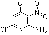 structure of CAS# 37660-64-3, 4,6-二氯-3-硝基-2-吡啶胺