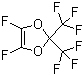 structure of CAS# 37697-64-6, 4,5-二氟-2,2-二(三氟甲基)-1,3-二氧杂环戊烯