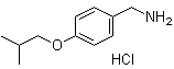 structure of CAS# 37806-44-3, 4-(2-Methylpropoxy)benzenemethanamine hydrochloride