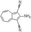 structure of CAS# 3786-66-1, 2-Amino-1,3-dicyanoazulene