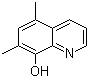 structure of CAS# 37873-29-3, 5,7-二甲基-8-羟基喹啉
