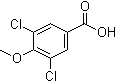 3,5-Dichloro-4-methoxybenzoic acid molecular structure (CAS 37908-97-7)