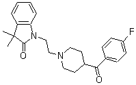 CAS 登录号：379215-96-0, 1-[2-[4-(4-氟苯甲酰基)-1-哌啶基]乙基]-1,3-二氢-3,3-二甲基-2H-吲哚-2-酮