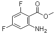 structure of CAS# 379228-57-6, Methyl 2-amino-4,6-difluorobenzoate