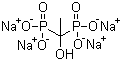 structure of CAS# 3794-83-0, (1-Hydroxyethylidene)bis-phosphonic acid tetrasodium salt