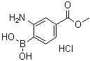 structure of CAS# 380430-55-7, [2-氨基-4-(甲氧羰基)苯基]硼酸盐酸盐