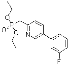 structure of CAS# 380894-77-9, [[5-(3-氟苯基)-2-吡啶基]甲基]膦酸二乙酯