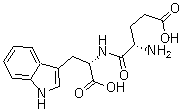 structure of CAS# 38101-59-6, L-谷氨酰-L-色氨酸