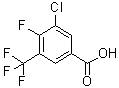 structure of CAS# 381229-48-7, 3-氯-4-氟-5-(三氟甲基)苯甲酸