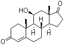 structure of CAS# 382-44-5, 11beta-Hydroxy-4-androsten-3,17-dione