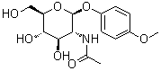 CAS 登录号：38229-78-6, 4-甲氧基苯基 2-(乙酰氨基)-2-脱氧-beta-D-吡喃葡萄糖苷