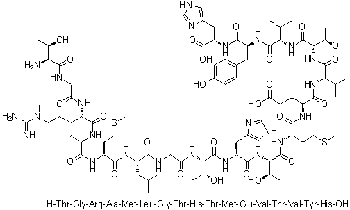 CAS 登录号：382591-66-4, L-苏氨酰甘氨酰-L-精氨酰-L-丙氨酰-L-蛋氨酰-L-亮氨酰甘氨酰-L-苏氨酰-L-组氨酰-L-苏氨酰-L-蛋氨酰-L-alpha-谷氨酰-L-缬氨酰-L-苏氨酰-L-缬氨酰-L-酪氨酰-L-组氨酸