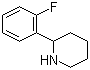structure of CAS# 383128-41-4, 2-(2-Fluorophenyl)piperidine