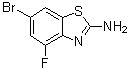 structure of CAS# 383131-45-1, 6-溴-4-氟-2-苯并噻唑胺