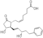 structure of CAS# 38315-43-4, 17-苯基-18,19,20-三去甲前列腺素 E2