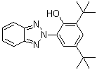 structure of CAS# 3846-71-7, 2-(2'-Hydroxy-3',5'-di-tert-butylphenyl)benzotriazole