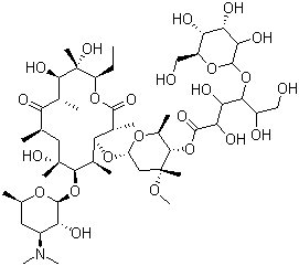 structure of CAS# 3847-29-8, Erythromycin lactobionate