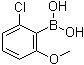 structure of CAS# 385370-80-9, 2-Chloro-6-methoxybenzeneboronic acid