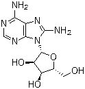 structure of CAS# 3868-33-5, 8-氨基腺苷