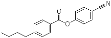 structure of CAS# 38690-77-6, 4-丁基苯甲酸 4-氰基苯酯