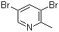 structure of CAS# 38749-87-0, 3,5-二溴-2-甲基吡啶