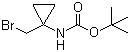 structure of CAS# 387845-49-0, tert-Butyl 1-(bromomethyl)cyclopropyl carbamate