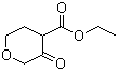 structure of CAS# 388109-26-0, Tetrahydro-3-oxo-2H-pyran-4-carboxylic acid ethyl ester