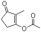 structure of CAS# 3883-57-6, 3-(Acetyloxy)-2-methyl-2-cyclopenten-1-one
