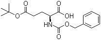 structure of CAS# 3886-08-6, N-Cbz-L-Glutamic acid 5-tert-butyl ester