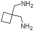 CAS # 38932-71-7, 1,1-Cyclobutanedimethanamine, 1,1-Bis(aminomethyl)cyclobutane, 1,1-Di(aminomethyl)cyclobutane