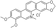 CAS # 3895-92-9, Chelerythrine chloride, 1,2-Dimethoxy-N-methyl-[1,3]benzodioxolo[5,6-c]phenanthridinium chloride