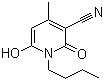 structure of CAS# 39108-47-9, N-丁基-3-氰基-4-甲基-6-羟基-2-吡啶酮