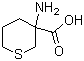 structure of CAS# 39124-24-8, 3-Aminotetrahydro-2H-thiopyran-3-carboxylic acid