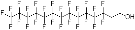 1,1,2,2-四氢全氟十四醇分子结构 (CAS 39239-77-5)