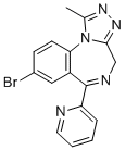 structure of CAS# 39243-02-2, 吡唑仑