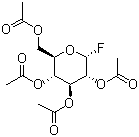 structure of CAS# 3934-29-0, Tetraacetyl-alpha-D-glucose fluoride