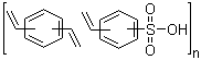 structure of CAS# 39389-20-3, Divinylbenzene-styrenesulfonic acid copolymer