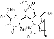 structure of CAS# 39455-18-0, 硫酸软骨素钠