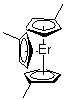 structure of CAS# 39470-10-5, Tris(methylcyclopentadienyl)erbium
