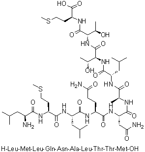 CAS # 394722-46-4, L-Leucyl-L-methionyl-L-leucyl-L-glutaminyl-L-asparaginyl-L-alanyl-L-leucyl-L-threonyl-L-threonyl-L-methionine