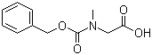 structure of CAS# 39608-31-6, N-Benzyloxycarbonyl-N-methylglycine