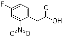 structure of CAS# 39616-95-0, 4-氟-2-硝基苯乙酸