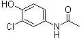 3'-氯-4'-羟基乙酰苯胺分子结构 (CAS 3964-54-3)