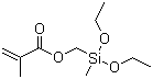 structure of CAS# 3978-58-3, (Methacryloxymethyl)methyldiethoxysilan