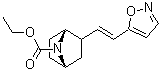 CAS # 398490-30-7, (1R,4S)-rel-2-[(1E)-2-(5-Isoxazolyl)ethenyl]-7-azabicyclo[2.2.1]heptane-7-carboxylic acid ethyl ester